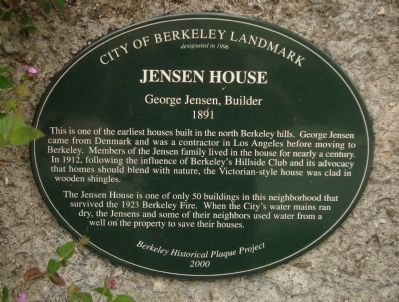 Jensen House Marker image. Click for full size.