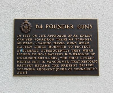 64 Pounder Guns Marker image. Click for full size.