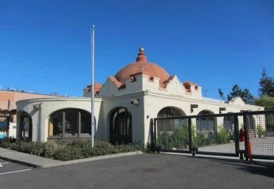 Santa Fe Railway Depot - full view image. Click for full size.