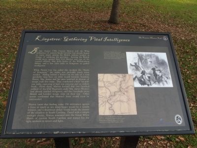 Kingstree: Gathering Vital Intelligence Marker. Click for full size. Kingstree: Gathering Vital Intelligence Marker image. Click for full size.