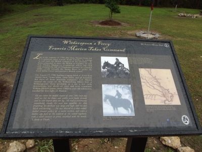 Witherspoon’s Ferry: Francis Marion Takes Command Marker image. Click for full size.