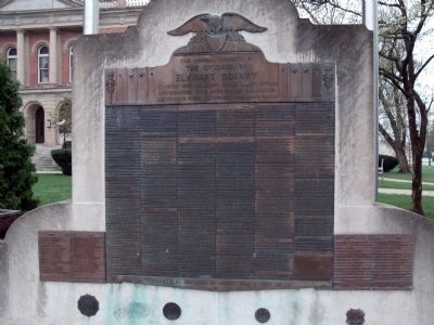 Elkhart County Honor Roll Marker. Click for full size. Elkhart County Honor Roll Marker image. Click for full size.