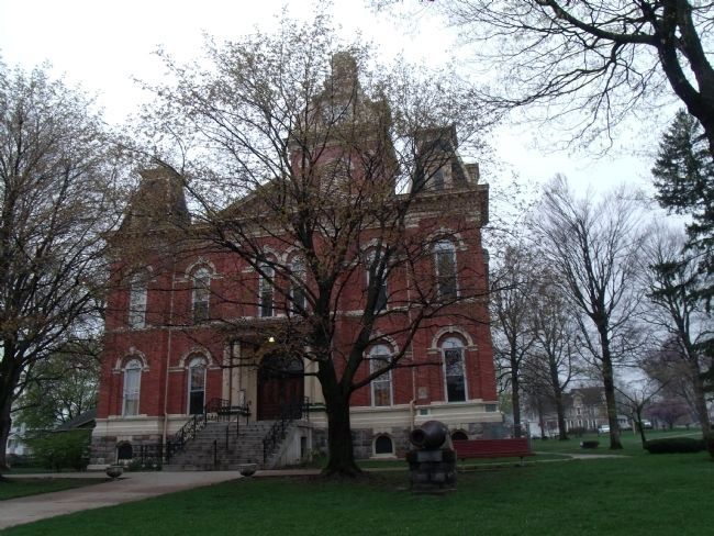 LaGrange County Courthouse -and- American Revolution Memorial Marker. Click for full size. LaGrange County Courthouse -and- American Revolution Memorial Marker image. Click for full size.