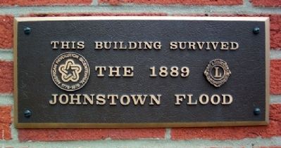 Cambria Iron Company Office Flood Survivor Marker image. Click for full size.