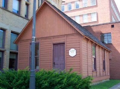 Oklahoma House and Marker. Click for full size. Oklahoma House and Marker image. Click for full size.