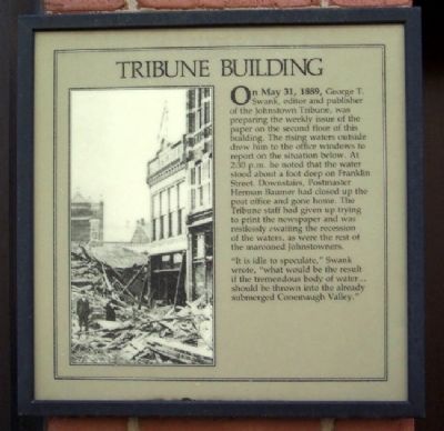 Tribune Building Marker image. Click for full size.