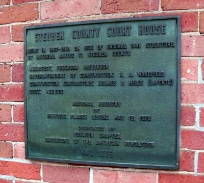 Steuben County Court House Marker image. Click for full size.
