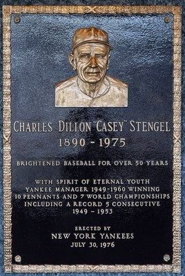 Casey Stengel Marker image. Click for full size.
