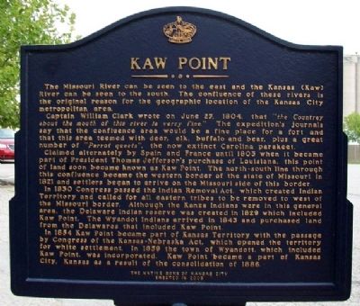 Kaw Point Marker (Side B) image. Click for full size.