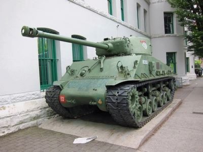 Sherman Tank and Marker. Click for full size. Sherman Tank and Marker image. Click for full size.