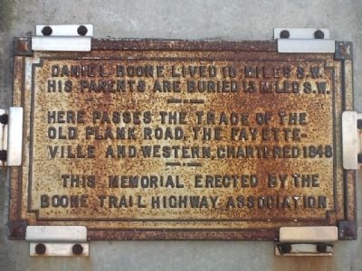 Daniel Boone Trail Highway Marker. Click for full size. Daniel Boone Trail Highway Marker image. Click for full size.