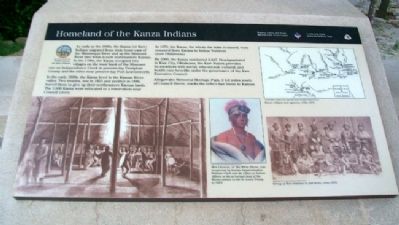 Homeland of the Kanza Indians Marker. Click for full size. Homeland of the Kanza Indians Marker image. Click for full size.