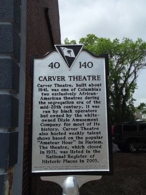 Carver Theatre Marker image. Click for full size.