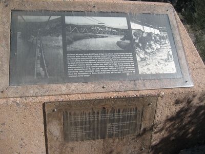 The Old Verde River Sheep Bridge - Marker 2 image. Click for full size.