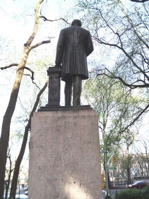Back of Samuel J. Tilden Statue image. Click for full size.