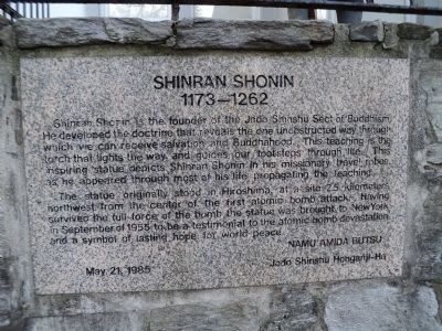 Shinran Shonin Marker image. Click for full size.
