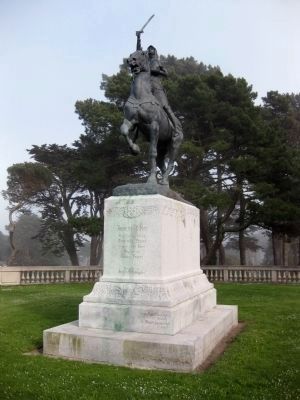 Joan of Arc Statue Replica in San Francisco image. Click for full size.