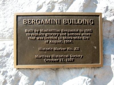 Bergamini Building Marker. Click for full size. Bergamini Building Marker image. Click for full size.
