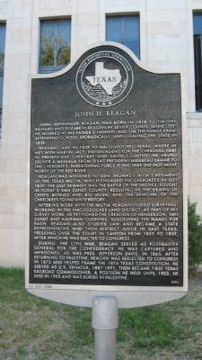 John H. Reagan Marker image. Click for full size.