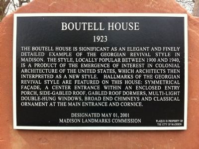 Boutell House Marker image. Click for full size.