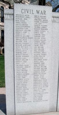 Civil War - Names Listed image. Click for full size.