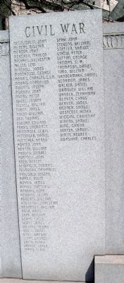 Civil War - More Names Listed image. Click for full size.