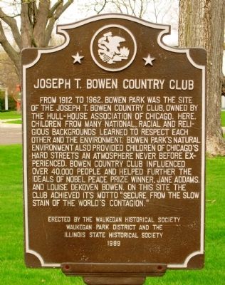Joseph T. Bowen Country Club Marker image. Click for full size.