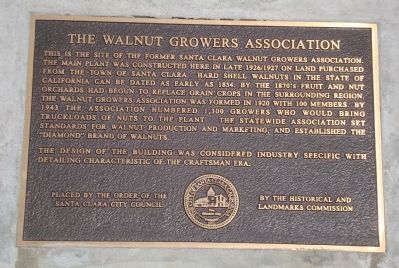 The Walnut Growers Association Marker image. Click for full size.