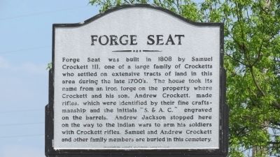 Forge Seat Marker image. Click for full size.