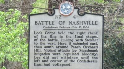 Battle of Nashville Marker image. Click for full size.