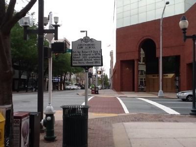 Greensboro Law School Marker. Click for full size. Greensboro Law School Marker image. Click for full size.