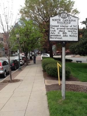 North Carolina Railroad Marker. Click for full size. North Carolina Railroad Marker image. Click for full size.