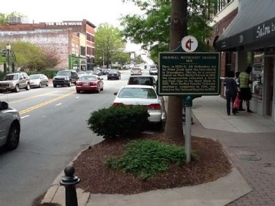 Original Methodist Church Marker image. Click for full size.