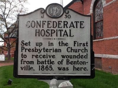 Confederate Hospital Marker image. Click for full size.