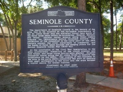 Seminole County Marker image. Click for full size.