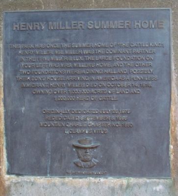 Henry Miller Summer Home Marker image. Click for full size.