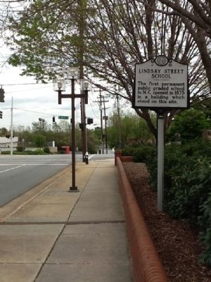 Lindsay Street School Marker. Click for full size. Lindsay Street School Marker image. Click for full size.