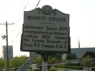 Bennett College Marker image. Click for full size.
