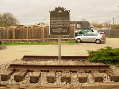 The Rondout Train Robbery Marker image. Click for full size.