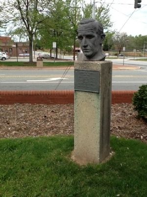 Edward R. Murrow Marker and Sculpure image. Click for full size.