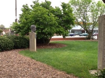 Edward R. Murrow Marker and Sculpure. Click for full size. Edward R. Murrow Marker and Sculpure image. Click for full size.