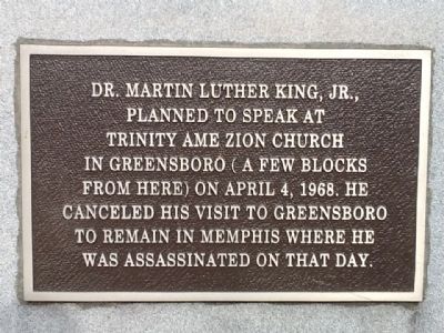 Dr. Martin Luther King, Jr. Main Marker image. Click for full size.