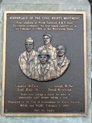 Birthplace of the Civil Rights Movement Marker image. Click for full size.