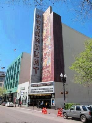 Paramount Theatre - view from northeast image. Click for full size.