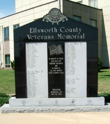 Ellsworth County Veterans Memorial image. Click for full size.