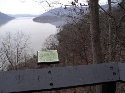 Marker in Bear Mountain State Park. Click for full size. Marker in Bear Mountain State Park image. Click for full size.