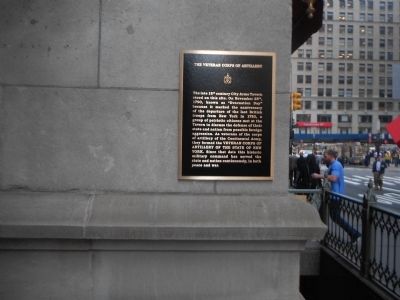 Veteran Corps of Artillery Marker. Click for full size. Veteran Corps of Artillery Marker image. Click for full size.