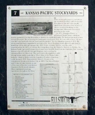 Kansas Pacific Stockyards Marker image. Click for full size.