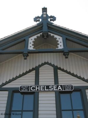 Chelsea Depot Distance Marker image. Click for full size.