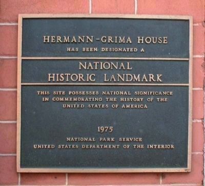 Hermann – Grima House National Historic Landmark image. Click for full size.